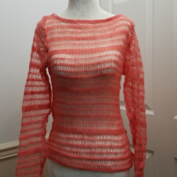 Windsor Sweaters - NWOT Mohair blend open-knit sweater, fits S to M